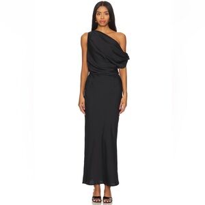 Elegant Black One Shoulder Dress